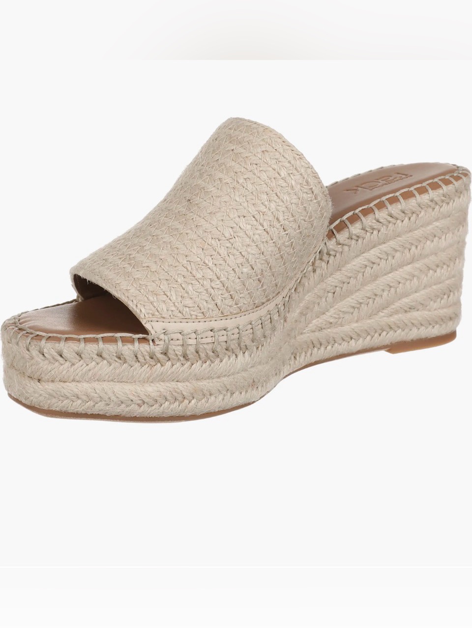Claire Espadrille Wedge Slide Sandal Size 7.5